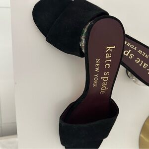 Kate Spade Black Heels summer fun shoes with cute heels Brand New size 7.5